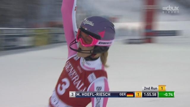 Slalom Dames. 2e manche: victoire pour Maria Höfl-Riesch (ALL).