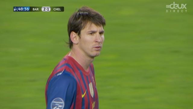 Demi-finale retour. Barcelone - Chelsea (2-1) Penalty pour Barcelone… et Messi met le ballon sur la latte