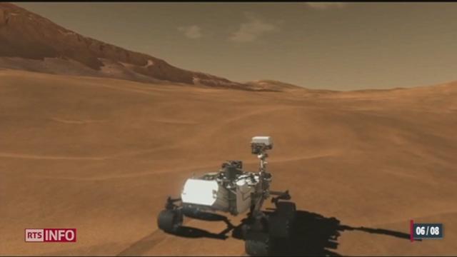 Le robot de la NASA "Curiosity" s'est posé sans encombre sur la planète Mars lundi matin, après un voyage de 567 millions de kilomètres