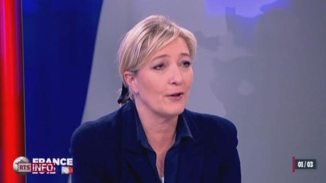 Election présidentielle française: interview de Marine Le Pen par Darius Rochebin