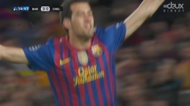 Demi-finale retour. Barcelone - Chelsea (1-0) Busquets libère Barcelone à la 35e minute !