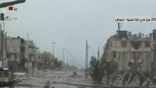 Séquences choisies - Quartier rebelle de Homs déserté