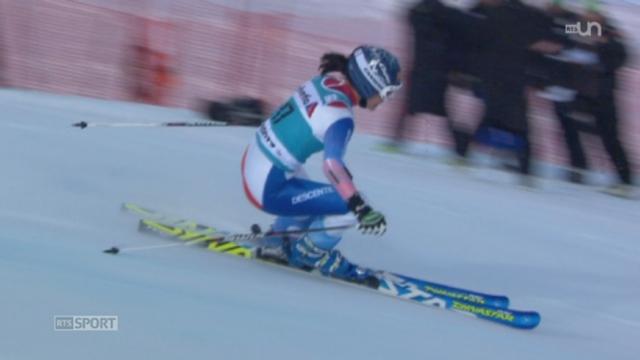 Ski alpin / Saint-Moritz: Lara Gut échoue au pied du podium du géant remporté par Tina Maze.