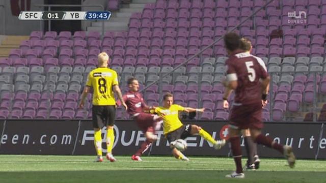 Football. Super League. 4e journée: Servette FC - BSC Young Boys Berne. Egalisation servettienne, sur penalty, par Karanovic (41e/1-1)