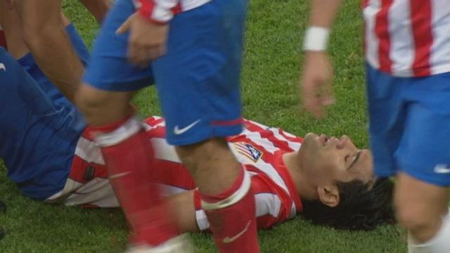 Finale. Atletico Madrid - Athletic Bilbao. Tergiversation de la défense basque et Falcao inscrit son 2e but (2-0/33e)