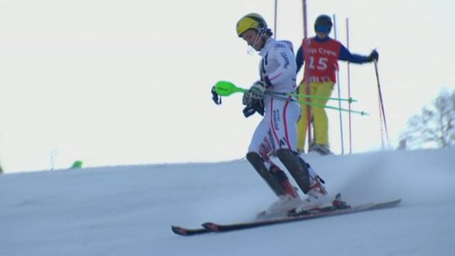 Coupe du Monde (Schladming/AUT). Slalom: Marcel Hirscher (AUT), tout auréolé de son succès en Coupe du monde, rate son ultime slalom de la saison