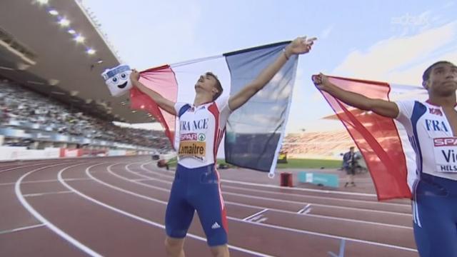 100m: Quelle course de Christophe Lemaitre qui l'emporte en 10''09 à Helsinki