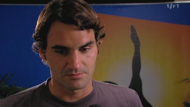 Tennis / Open d'Australie (1/8 finale): itw Roger Federer