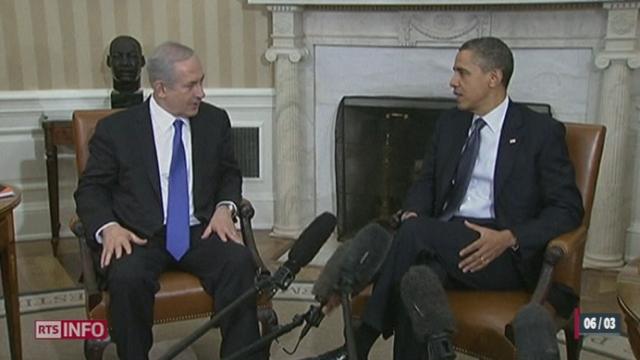 Le Premier ministre israélien Benjamin Netanyahu a été reçu lundi soir à Washington par Barack Obama