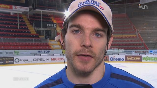 Hockey / Championnat de LNA (28e j.): Fribourg-Gottéron - Berne (4-3) +itw. Tristan Vauclair ( attaquant Fribourg-Gottéron)