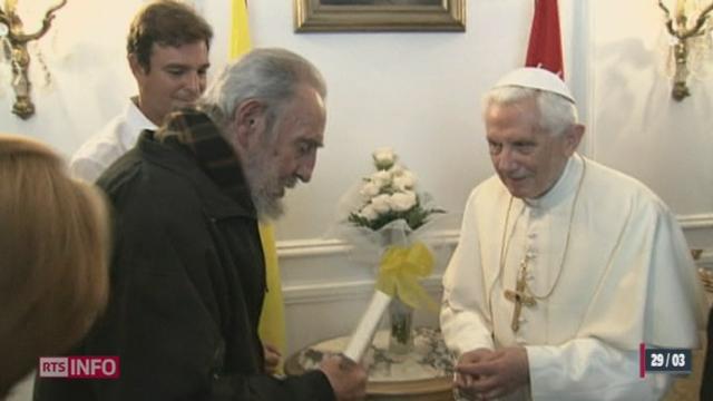 Cuba: le Pape Benoît XVI s'est rendu à la Havane pour rencontrer Fidel Castro
