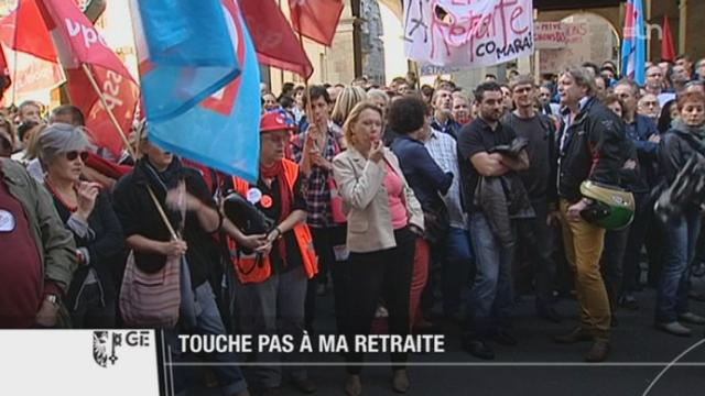 GE: 2000 fonctionnaires ont défilé dans les rues ce jeudi pour défendre leurs retraites