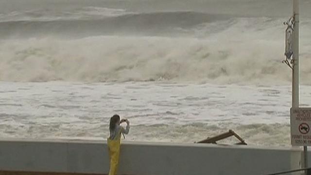 Séquences choisies - Les premières vagues de Sandy