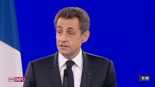 Le président français Nicolas Sarkozy tenait ce dimanche un important meeting à Villepinte