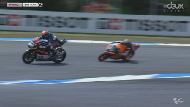 Moto2. Dernier tour de folie: Espargaro prend trop de risques, évite la chute de justesse. Tom Lüthi 3e