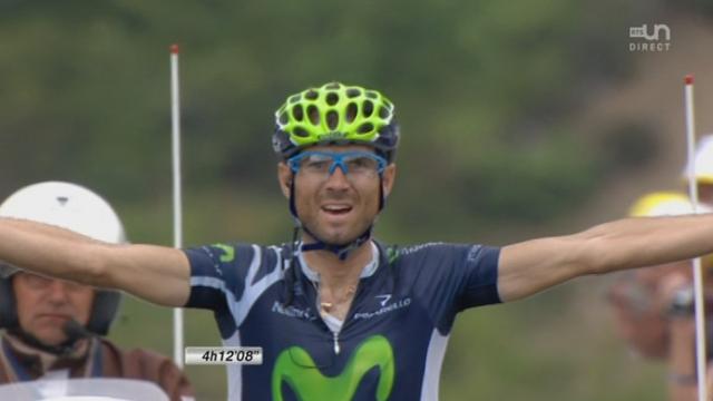 17eme étape (Bagnères-de-Luchon - Peyragudes, 143,5km). Alejandro Valverde (ESP) s'impose en solitaire. Bradley Wiggins (GBR) reste en jaune.