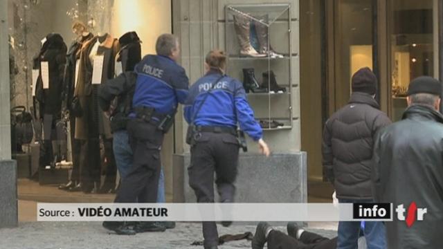 VD : une bijouterie de la place St-François à Lausanne a été attaquée en plein jour