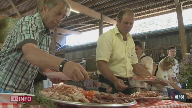 Quelque deux cent mille personnes ont participé mercredi aux brunchs à la ferme, organisés un peu partout en Suisse romande