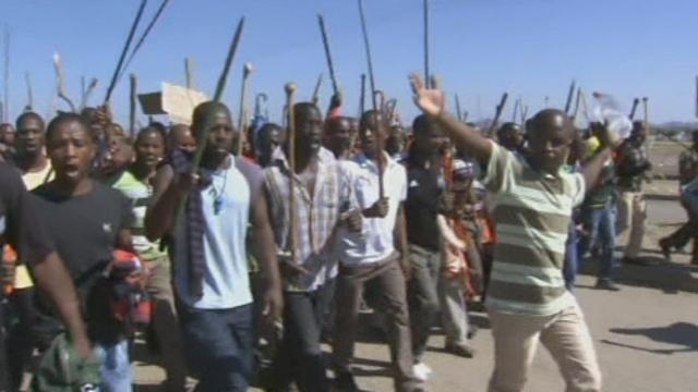 Séquences choisies - Mineurs sud-africains en colère