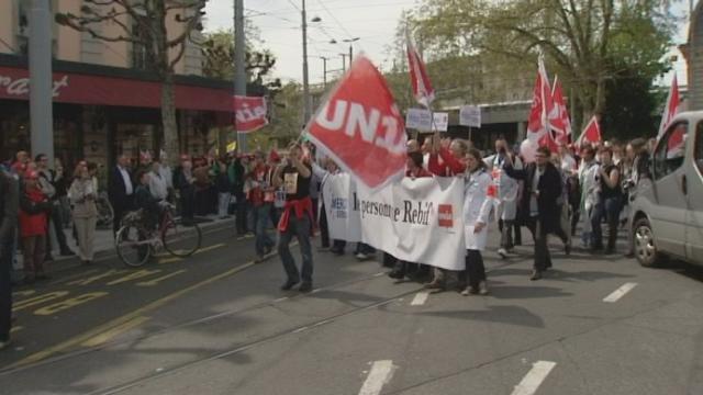 Défilés et manifestations pour le 1er mai en Suisse