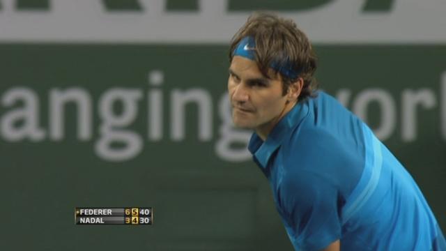 Demi-finales. Roger Federer domine la 1re manche contre Rafael Nadal/ESP (6-3)