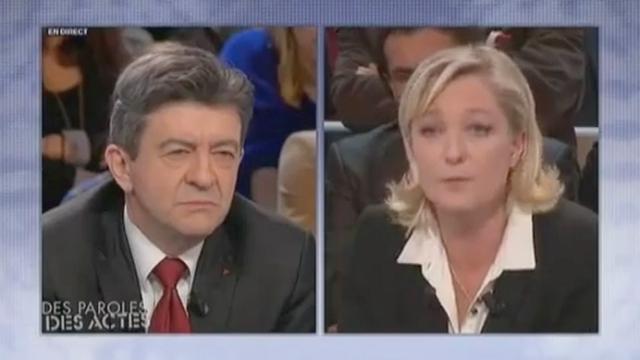 Séquences choisies - Le Pen - Mélenchon, l'accrochage