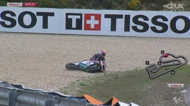 Moto2. Chute de Rabat à 6 tours de la fin