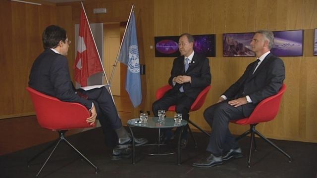 L'interview de Ban Ki-moon et Didier Burkhalter