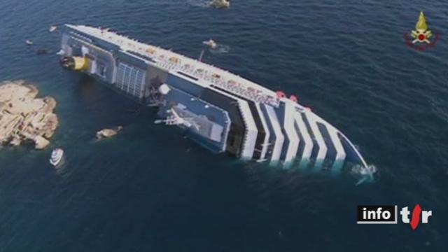 Naufrage du Costa Concordia: le bilan provisoire du naufrage fait état de six morts et quatorze disparus