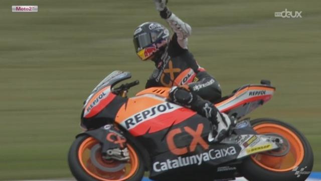 Moto2. L'arrivée après 23 tours: Marc Marquez s'impose devant Pol Espargaro et Esteve Rabat Rabat. Triplé espagnol. Scott Redding (GBR) 4e, Thomas Lüthi (SUI) 5e, Dominique Aegerter (SUI) 10e