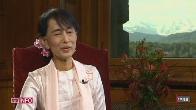 Visite d'Aung San Suu Kyi en Suisse: entretien exceptionnel avec la femme politique birmane, prix Nobel de la paix