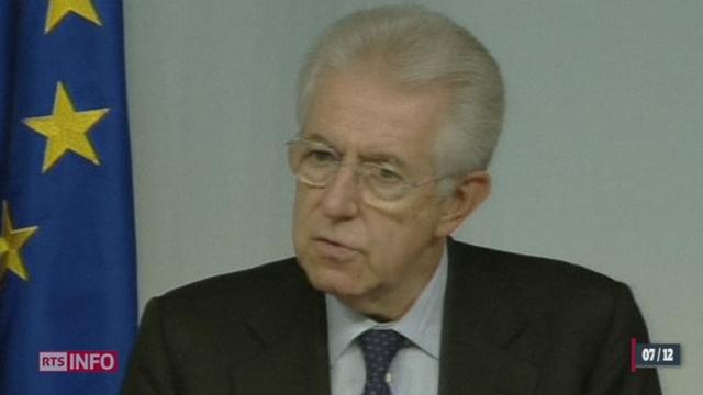 Italie: Mario Monti, boycotté par le parti de Silvio Berlusconi, est en situation délicate