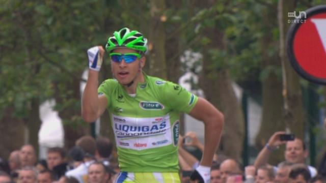 3ème étape (Orchies - Boulogne-sur-Mer). 2ème victoire pour Peter Sagan. Le Slovaque s'impose au sprint. Cancellara conserve son maillot jaune.