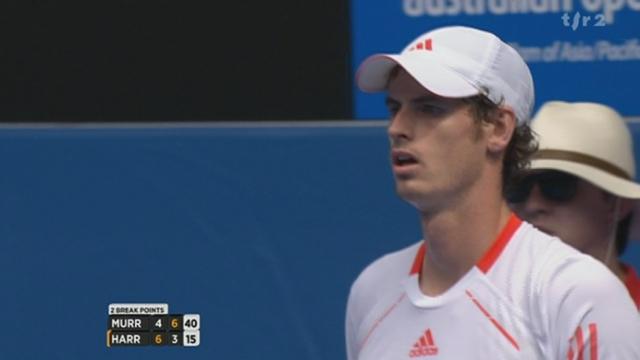 Tennis / Open d'Australie (1er tour): Andy Murray (GBR) - Ryan Harison (USA). Surprise, l'Américain s'impose 6-4 dans la manche initiale
