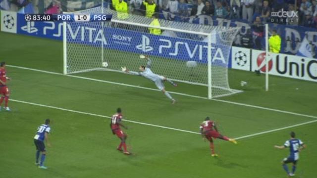 2e journée. Gr. A. Porto - Paris Saint-Germain. 83e minute : la délivrance portugaise par le Colombien Rodriguez (1-0)