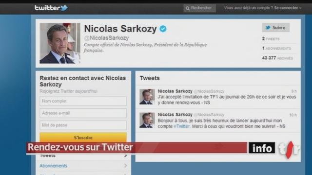 Elections présidentielles françaises / Candidature de Nicolas Sarkozy : l'actuel président français donne rendez-vous à ses compatriotes via Twitter