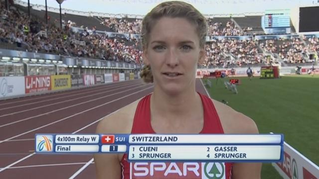 Relais 4x100m dames: L'équipe de Suisse se qualifie pour les JO de Londres grâce à leur 6e place en 43"61