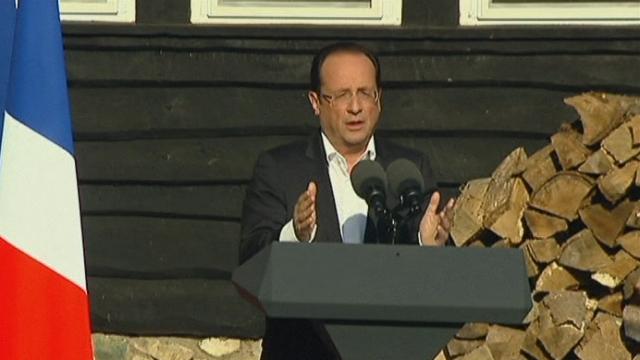 Déclaration de François Hollande après son premier G8