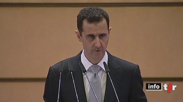 Syrie: le président Bachar al-Assad s'est exprimé mardi en accusant notamment les médias internationaux de pousser la Syrie à l'effondrement