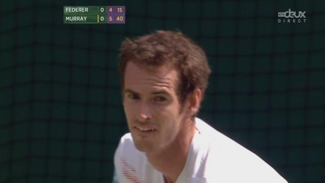 Finale: Andy Murray enlève la 1re manche contre Roger Federer par 6-4