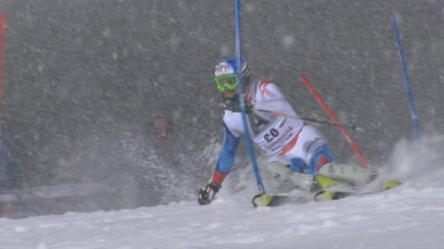 Ski alpin / Slaom en nocturne de Schladming (AUT): 2e manche. Markus Vogel (SUI) passe honorablement