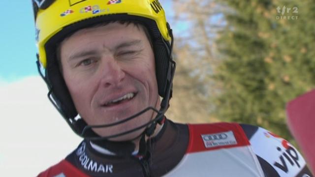 Ski Alpin / Super combiné de Wengen (SUI): démonstration d'Ivica Kostelic lors du slalom. Le croate 23ème de la descente termine premier au final!