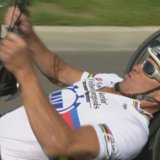 Jeux Paralympiques: le Fribourgeois Jean-Marc Berset, champion du monde de handbike.