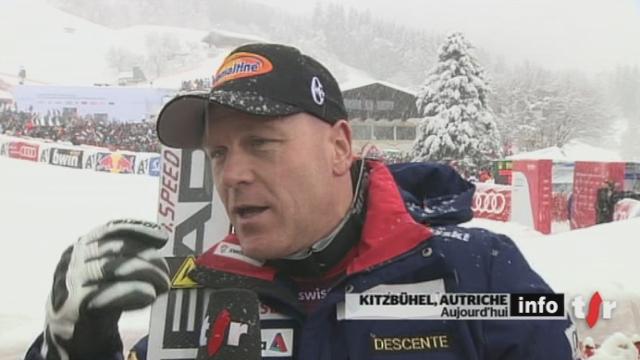 Ski alpin / Descente de Kitzbühel: réactions de Didier Cuche après sa course