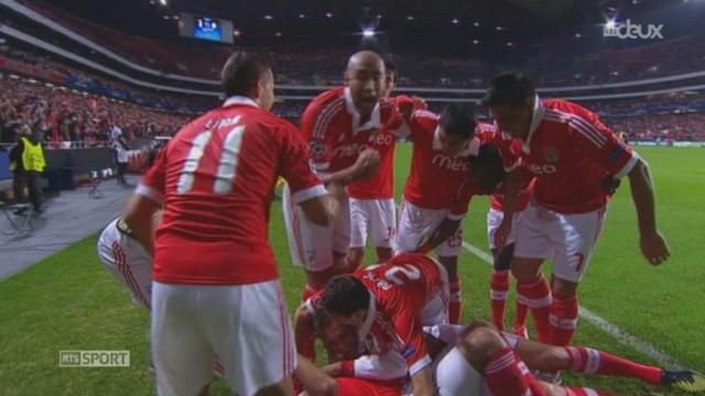 Group G. 5e j.  Benfica – Celtic Gasgow (2-1): la victoire du club portugais laisse tous les espoirs aux deux club de se qualifier lors de la dernière journée des matches de groupe.