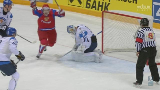 (1re demi-finale). Russie - Finlande. 1er tiers: encore ce diable de Malkin! C'est 2-1 pour la Russie à 54 secondes de la sirène du 1er tiers (20e/2-1).
