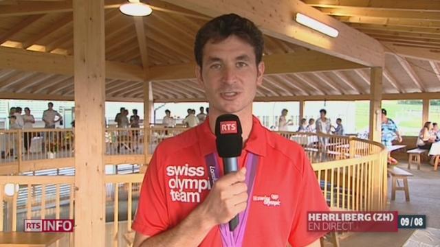 JO 2012: entretien avec le champion olympique d'équitation Steve Guerdat, après son retour en Suisse