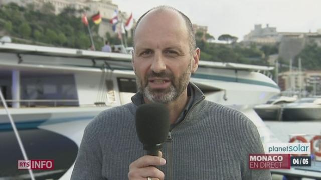 Tour du monde de PlanetSolar: commentaire de Michel Cerutti, en direct de Monaco