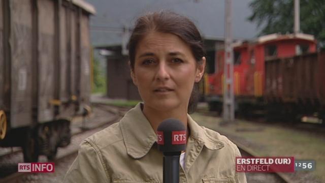 Eboulement sur la ligne ferroviaire du Gothard: le point avec Nicole Della Pietra, en direct d'Erstfeld (UR)