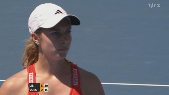 Tennis / Open d'Australie (1er tour): Sabine Lisicki (ALL) - Stefanie Vögele (SUI). 1re manche sans trop de difficulté pour la joueuse allemande (6-2)